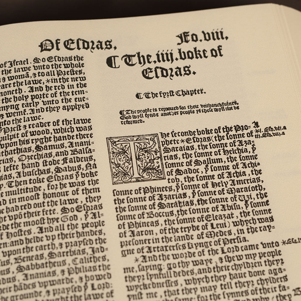 Great Bible - 1539 Facsimile Carroll Revelation Vino (Burgundy) Leather