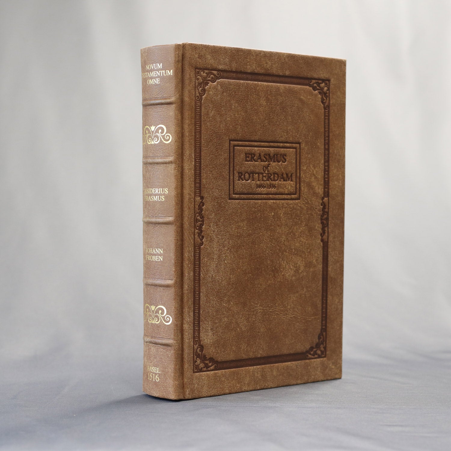 Erasmus Greek New Testament - 1516 Facsimile Carroll Stallone Rawhide Leather
