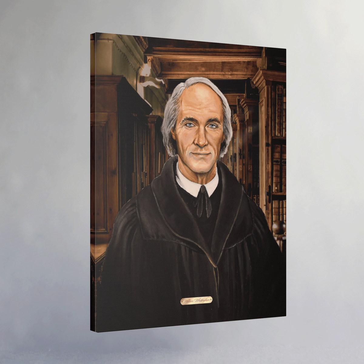 Oil Portrait Series with Faux Nameplate - William Whittingham