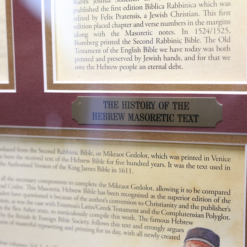 20 x 24 500th Anniversary Commemorative Collection — Hebrew Masoretic Text