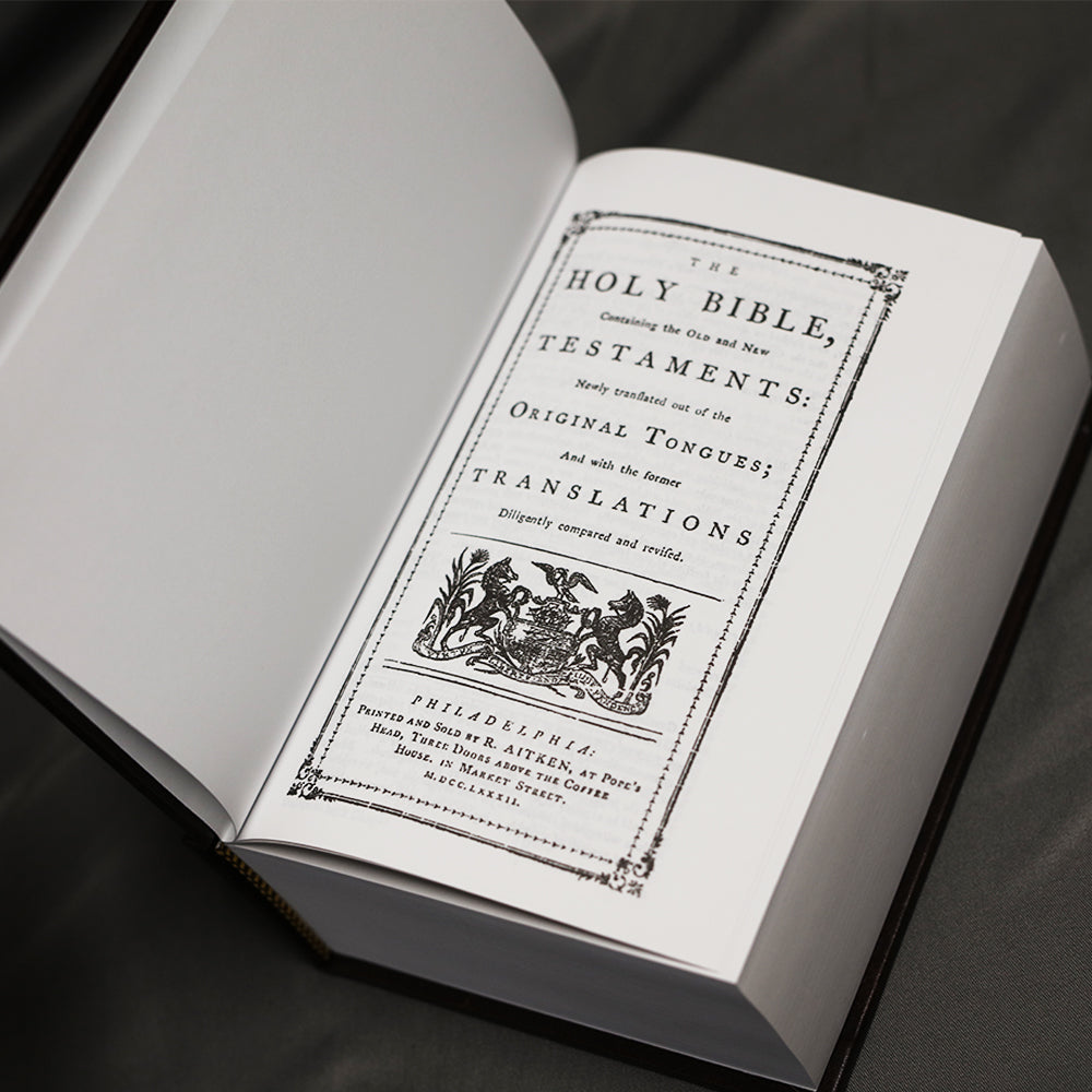 Aitken Bible - 1782 Facsimile Dark Brown Faux Leather