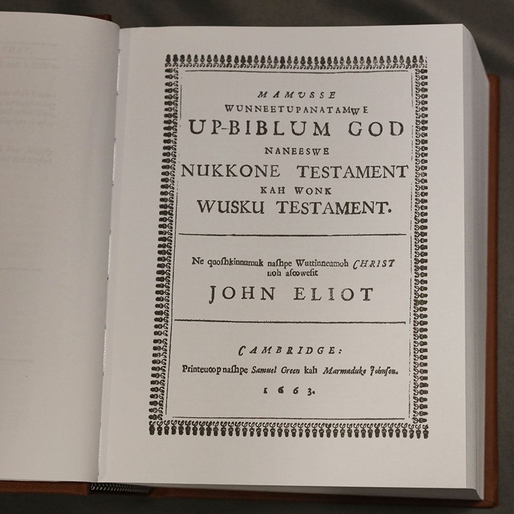 1663 Eliot Indian Bible (Algonquian Bible) Facsimile