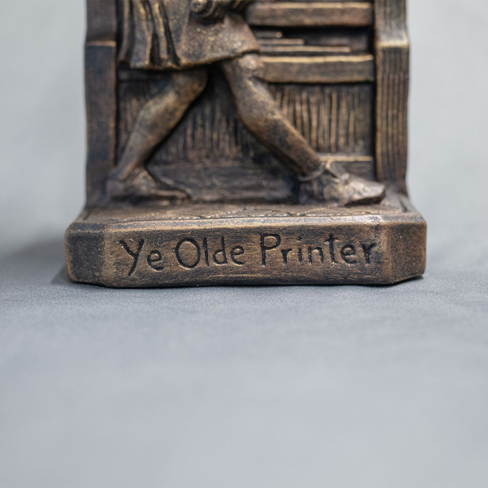 Johannes Gutenberg Ye Olde Printer Bookends (set of 2)