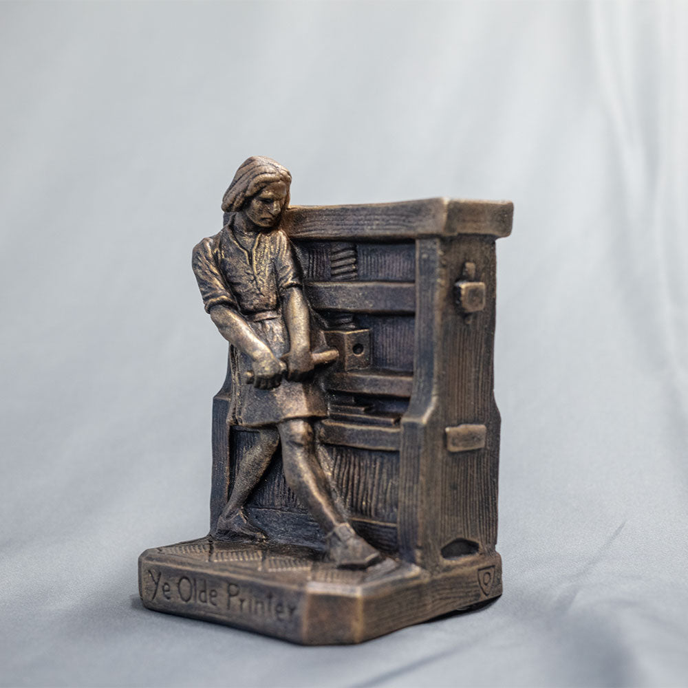 Johannes Gutenberg Ye Olde Printer Bookends (set of 2)