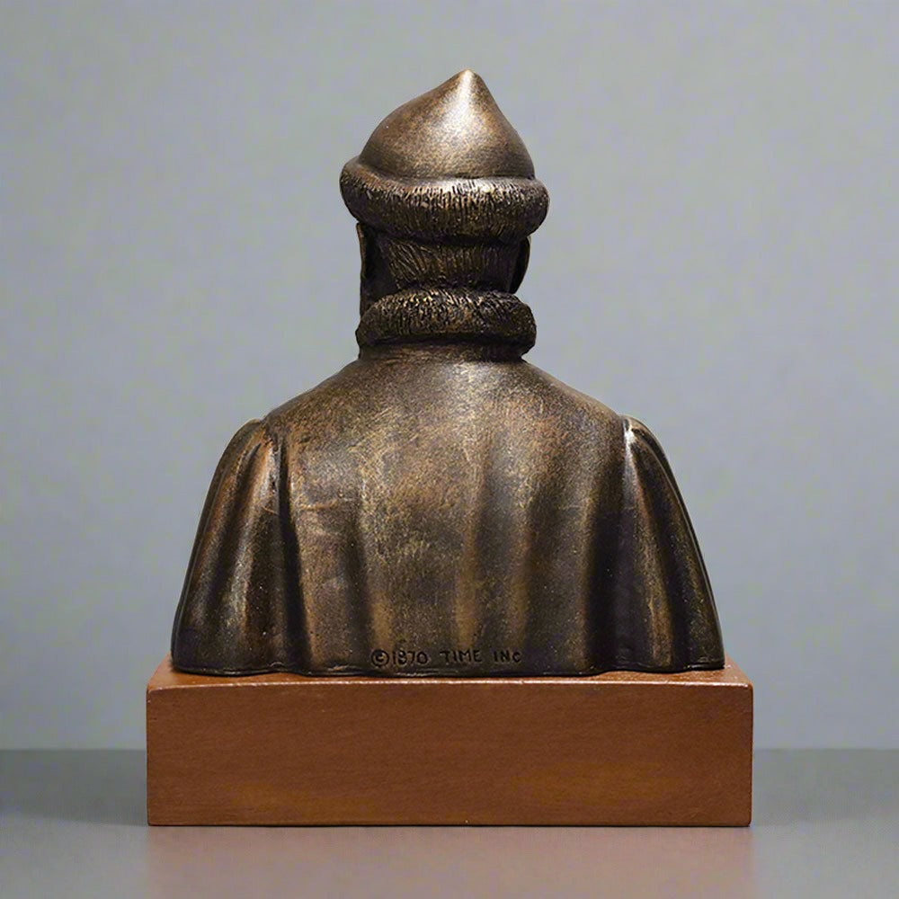 Johannes Gutenberg - Bust on Wood Base