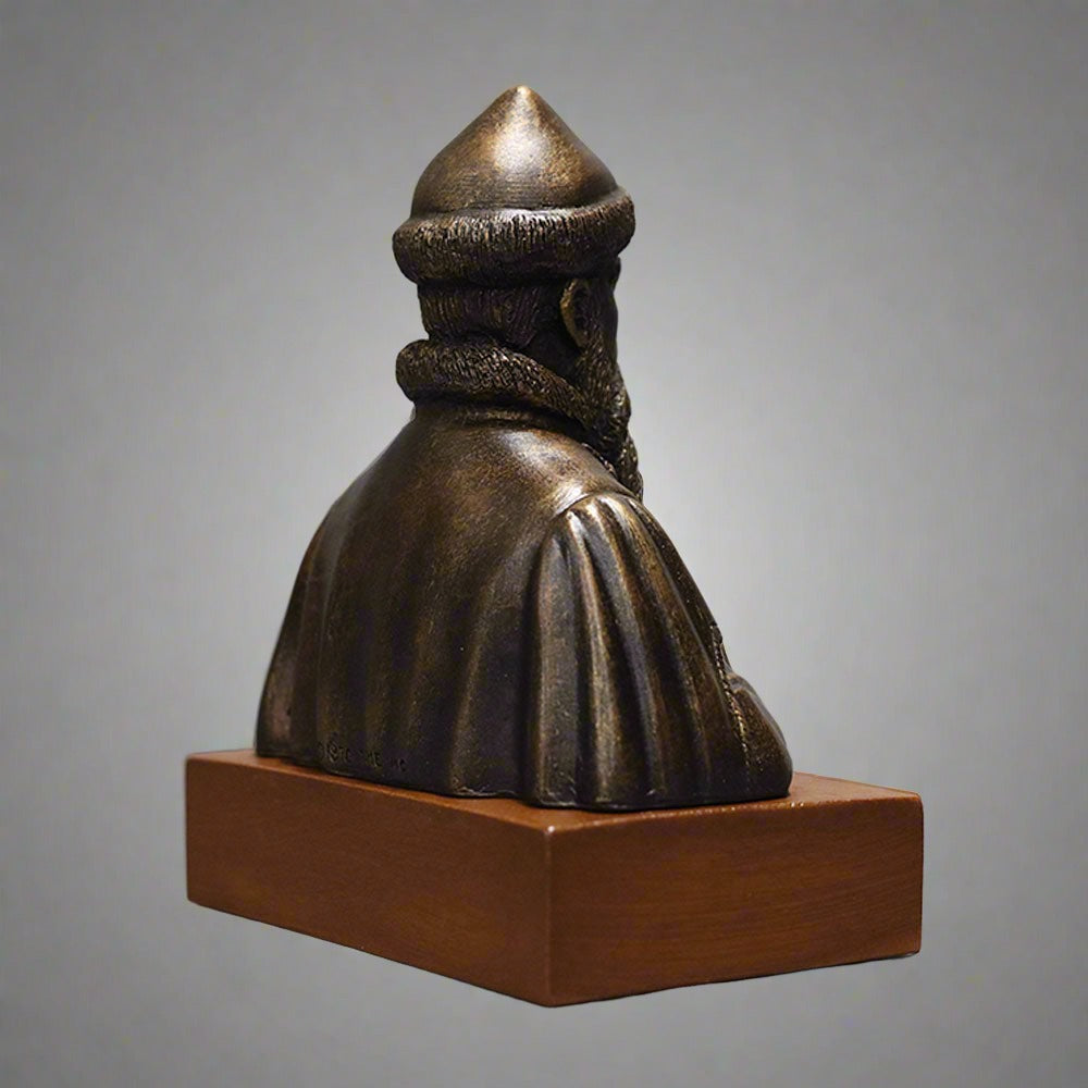 Johannes Gutenberg - Bust on Wood Base