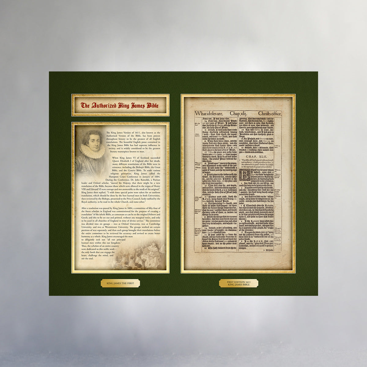 24&quot; x 20&quot; Giclée Fine Art Print - Heritage Collection - King James Bible