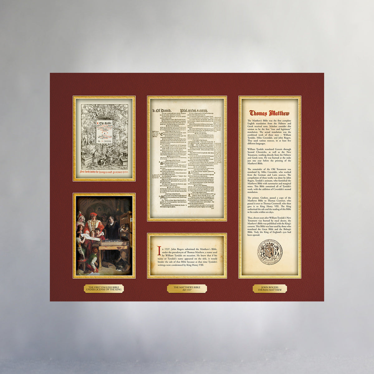 24&quot; x 20&quot; Giclée Fine Art Print - Heritage Collection - Matthew&#39;s Bible