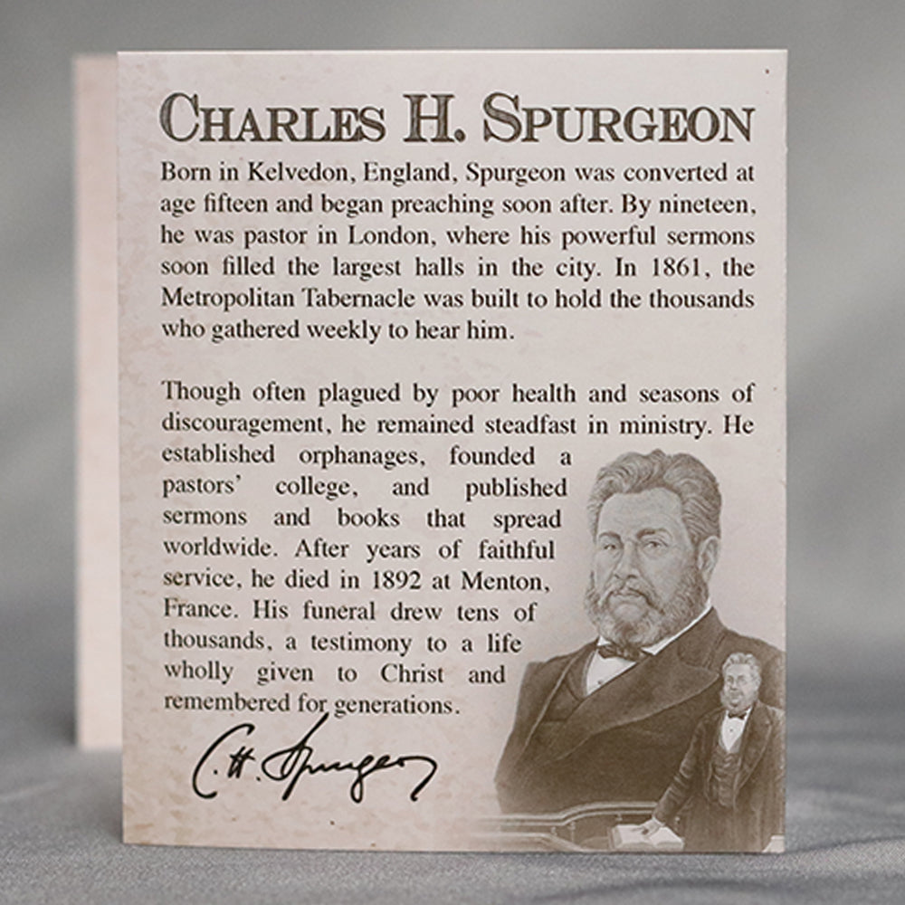 Charles H. Spurgeon “Prince of Preachers” Commemorative Coin with Information Card