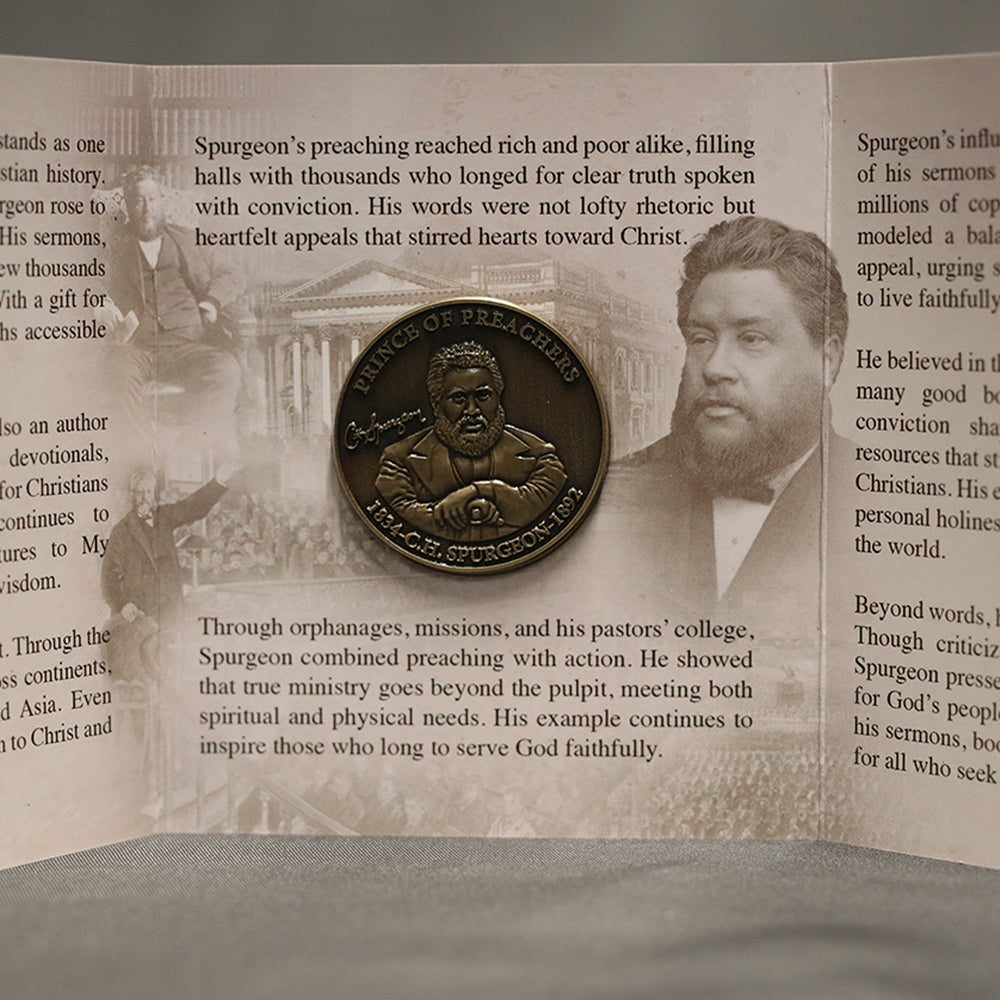Charles H. Spurgeon “Prince of Preachers” Commemorative Coin with Information Card