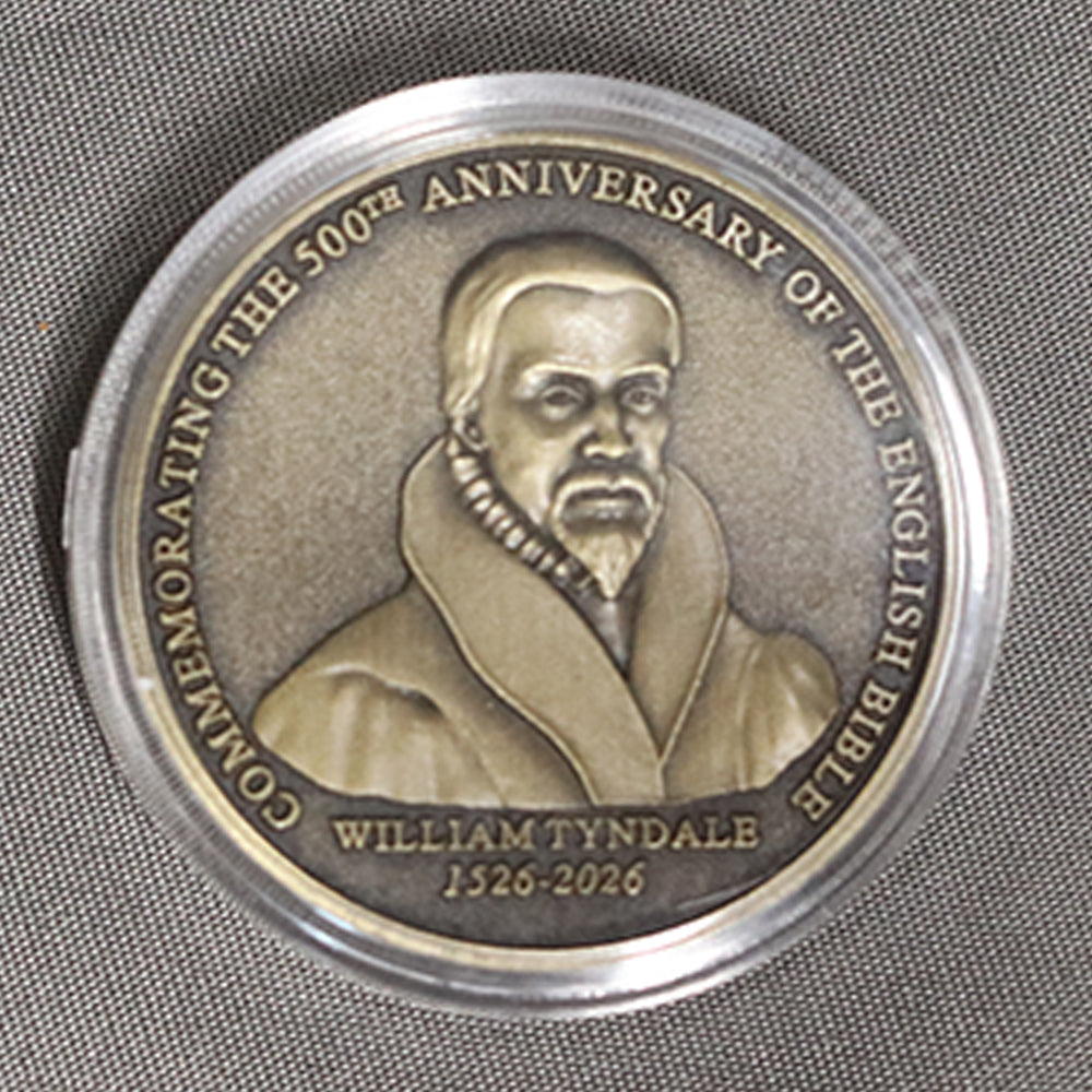 William Tyndale 500th Anniversary Commemorative Coin with Information Card