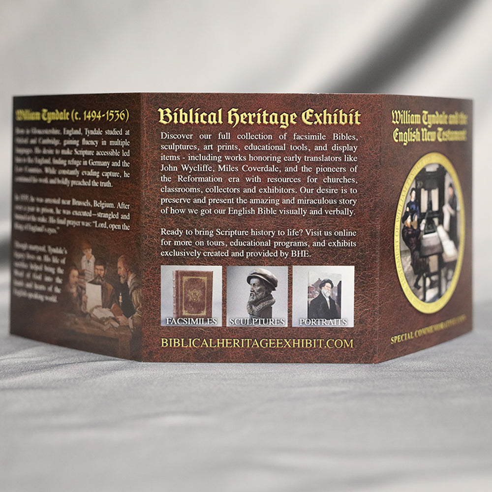 William Tyndale 500th Anniversary Commemorative Coin with Information Card