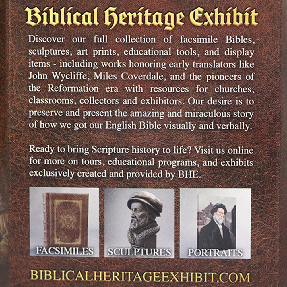 William Tyndale 500th Anniversary Commemorative Coin with Information Card