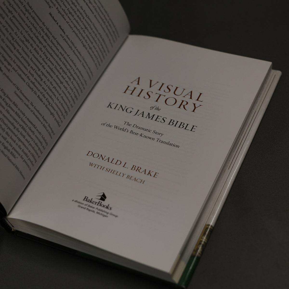 A Visual History of the King James Bible (Hardcover; by Brake)