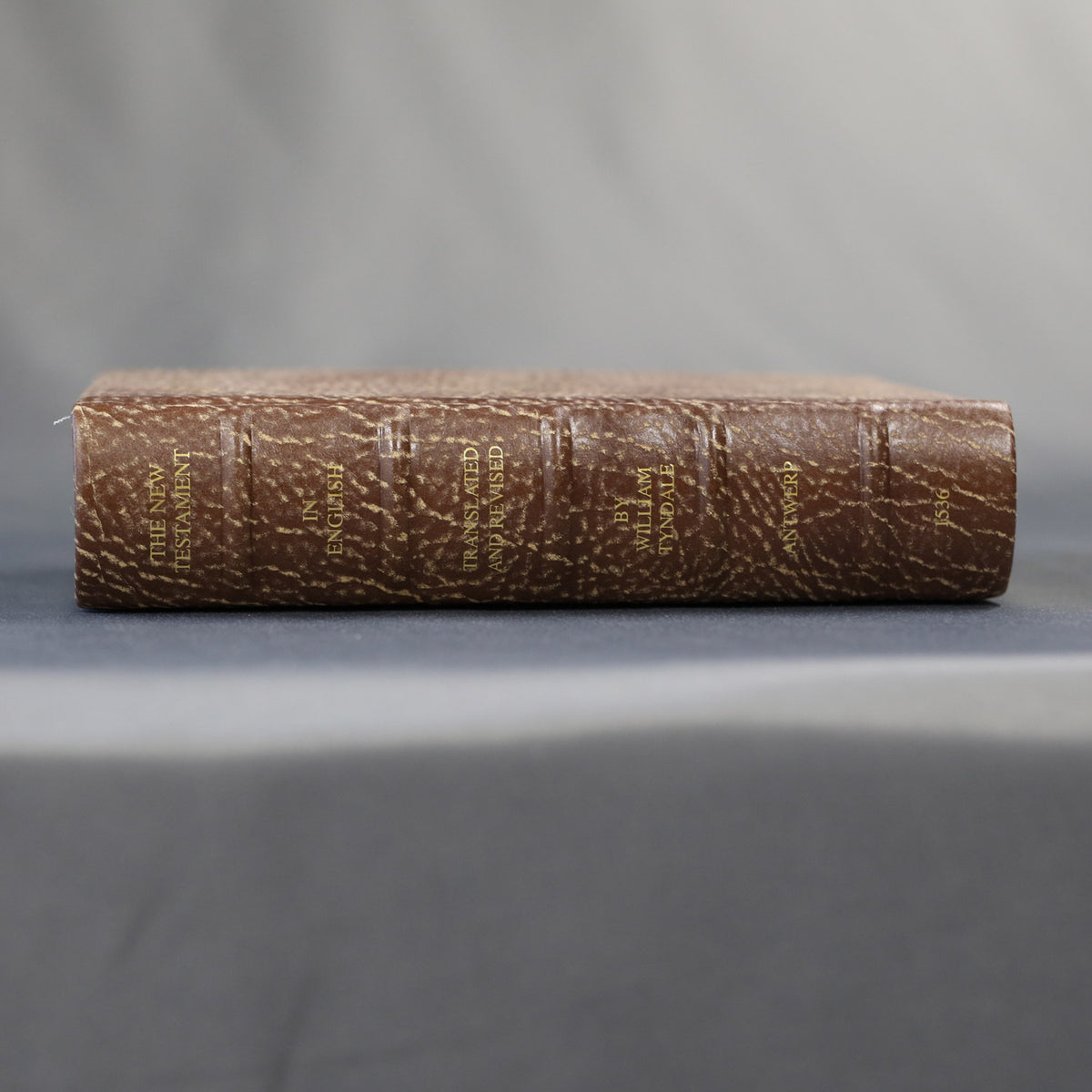 Tyndale New Testament - 1536 Facsimile Yuma Cherrywood Distressed Leather