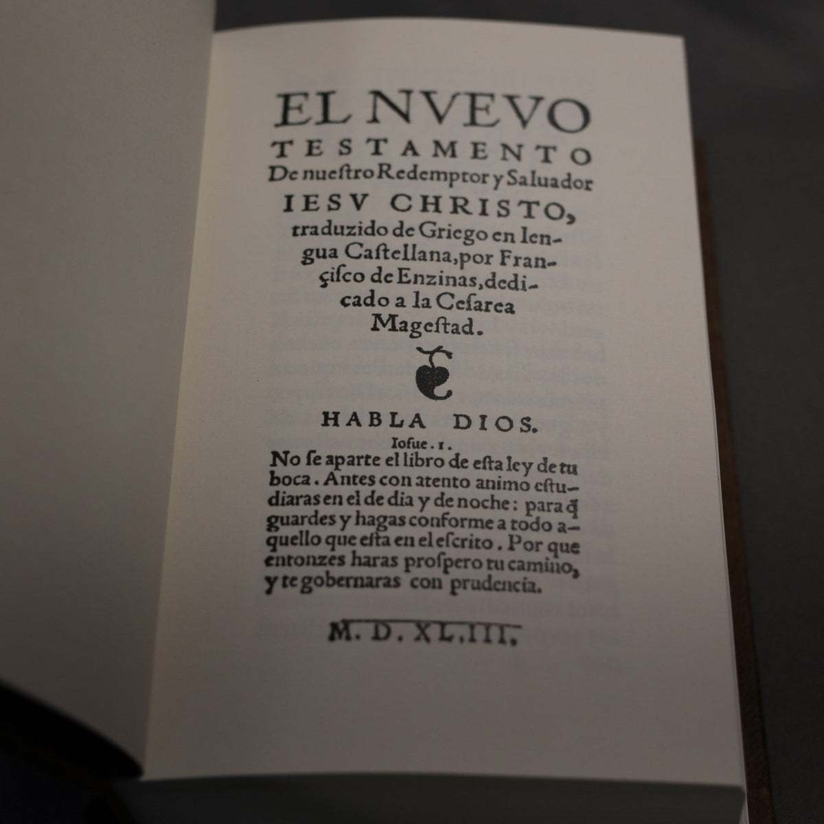 1543 Francisco de Enzinas El Nuevo Testamento Facsimile