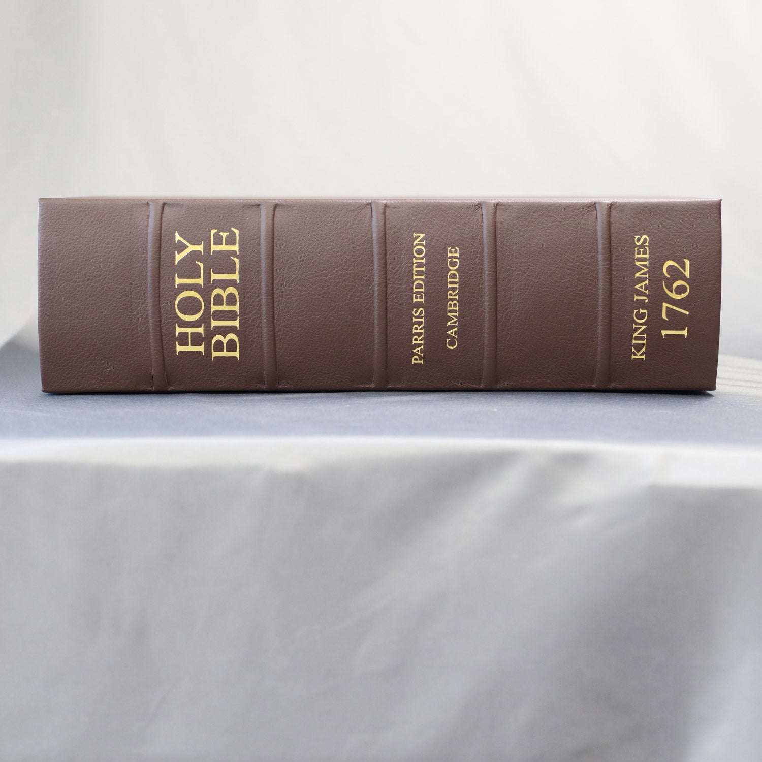 King James Bible - 1762 Parris Facsimile Elmo Brown Leather