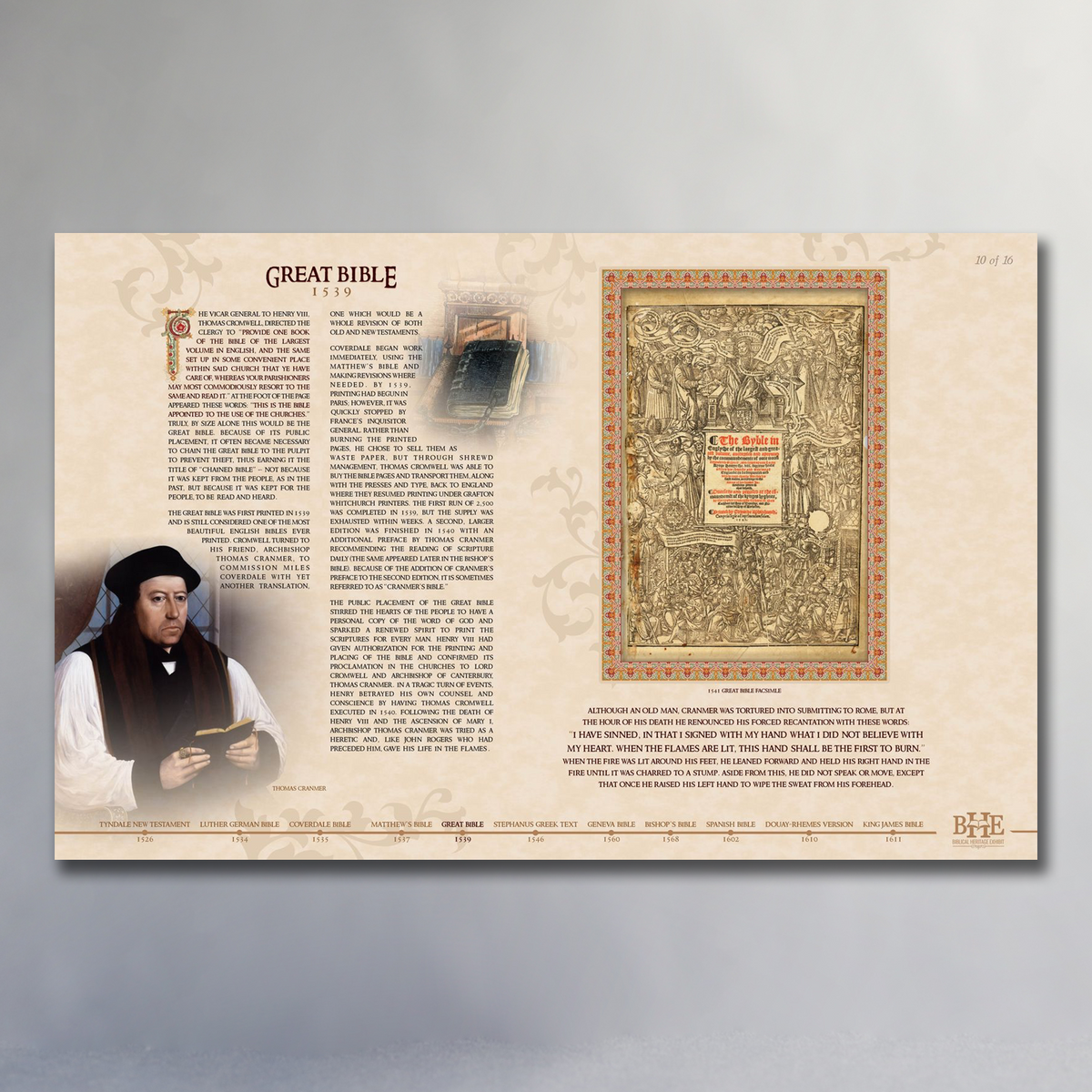 36” x 24” Portfolio Poster Series - Great Bible